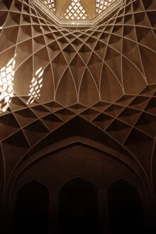 Photo art by Claas Liegmann: Islamic architecture in Iran with intricate patterns.