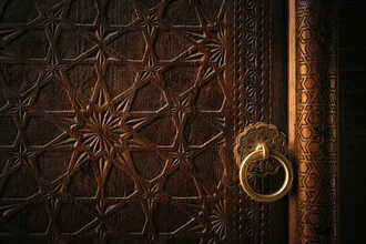 Photo art by Claas Liegmann: entrance door to the Poi Kalon mosque in Uzbekistan