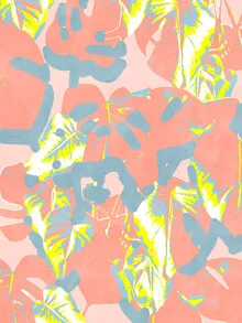 Illustration by Uma Gokhale: vibrant depiction of tropical shapes