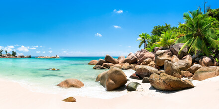 Jan Becke, Beautiful beach in the Seychelles (Seychelles, Africa)