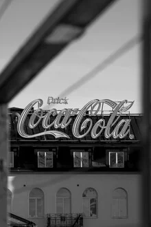 Photo art by Marius Kayser: Vintage Coca-Cola house in Sweden under sunny skies