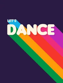 Colorful wall art by Ania Więcław: dancing typography in cheerful colors
