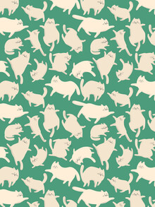Ania Więcław, White Cats Pattern
