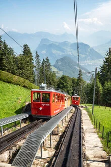 Mountain railway to Pilatus - Fineart photography by Jan Becke