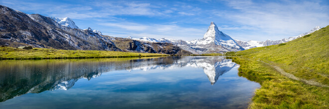 Jan Becke, Stellisee und Matterhorn in den Schweizer Alpen (Schweiz, Europa)
