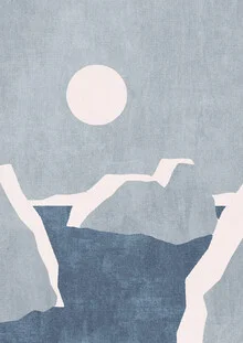 Wall art by Daniel Coulmann: geometric depiction of arctic ice landscapes