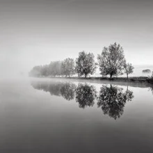 Photo art by Thomas Wegner: calm autumn landscape with mist and water reflections