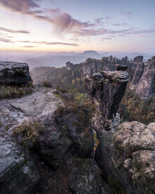 Ronny Behnert, Wehlnadel mit Basteiaussicht - Elbsandsteingebirge - Sächsische Schweiz