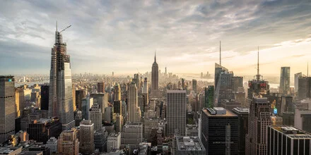 Photo art by Jan Becke: cityscape featuring skyscrapers in New York
