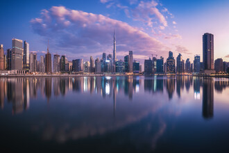 Jean Claude Castor, Dubai Skyline Business Bay Panorama in the Morning - United Arab Emirates, Asia)