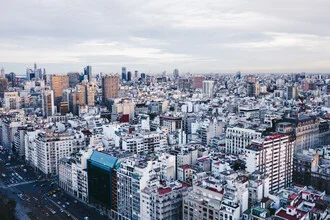 Fotokunst von Felix Dorn: Skyline von Buenos Aires bei Sonnenuntergang