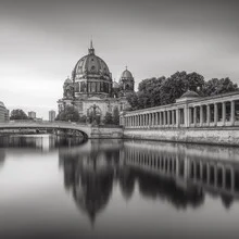Photo art by Thomas Wegner: Berlin Cathedral with reflective water and architectural details.