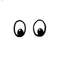 Wall art by Christina Wolff: minimalist eyes in soft colors