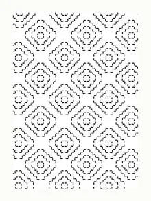 Illustrierte Muster aus Marokko in sanften Farben und wiederholenden Formen