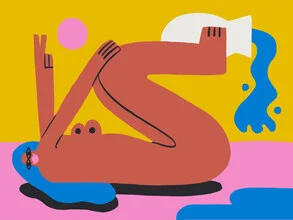 Illustration von Aley Wild: bunte Darstellung von Frieden und Liebe