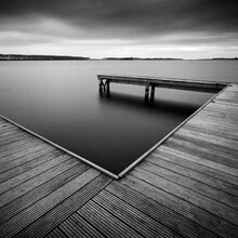 Fotokunst von Stephan Opitz: ruhiger Blick auf das Veerse Meer mit Steg.