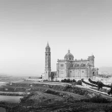 Photo art by Christian Janik: Ta' Pinu Church in fog with soft lighting conditions