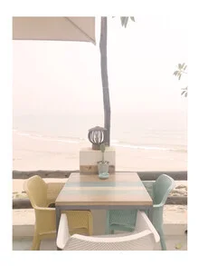 Photo art by Christina Wolff: dreamy view of the beach in Morocco