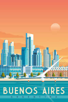 François Beutier, Buenos Aires vintage travel wall art