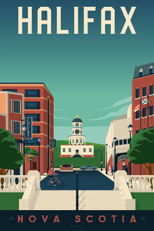 François Beutier, Halifax Nova Scotia vintage travel wall art