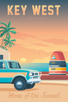 François Beutier, Key West II vintage travel wall art