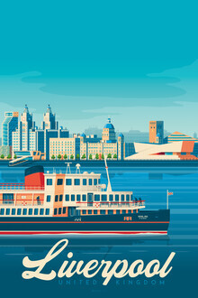 François Beutier, Liverpool vintage travel wall art