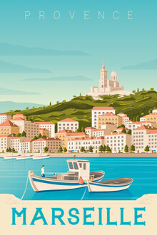 François Beutier, Marseille vintage travel wall art