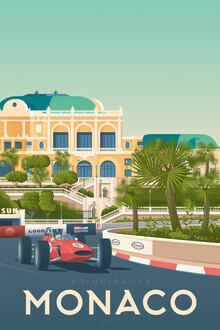 François Beutier, Monaco vintage travel wall art