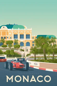 Fotokunst von François Beutier: nostalgische Reiseansicht von Monaco