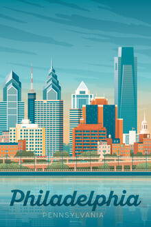 François Beutier, Philadelphia vintage travel wall art