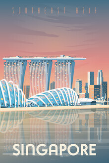François Beutier, Singapore vintage travel wall art