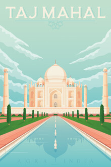 François Beutier, Tajmahal vintage travel wall art