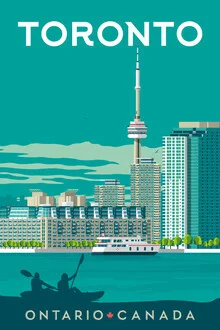 Photo art by François Beutier: nostalgic view of Toronto with retro charm