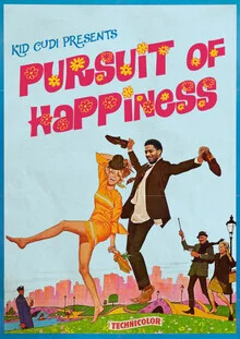 Wall art by David Redon: playful illustration about the pursuit of happiness