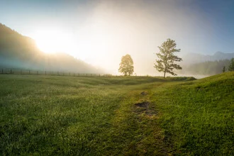 Photo art by Martin Wasilewski: mist over Geroldsee in summer