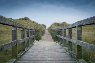 Photo art by Martin Wasilewski: calm North Sea landscape with jetty and dunes