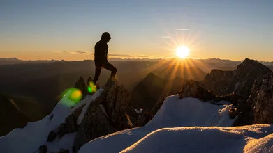 Photo art by Clemens Bartl: gentle sunrise over the mountains
