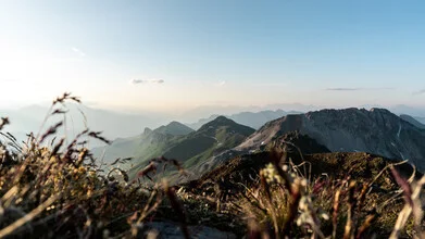 Photo art by Clemens Bartl: gentle mountain landscape in soft autumn hues