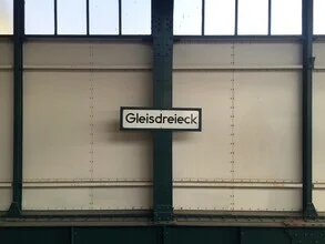 Photo art by Claudio Galamini: subway station Gleisdreieck in an urban setting
