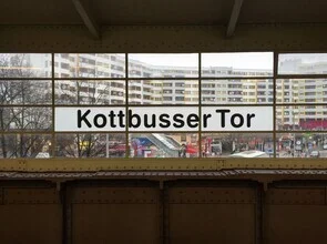 Photo art by Claudio Galamini: Kottbusser Tor subway station in Berlin at night