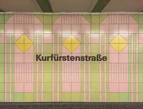 Photo art by Claudio Galamini: subway station with a calm urban atmosphere