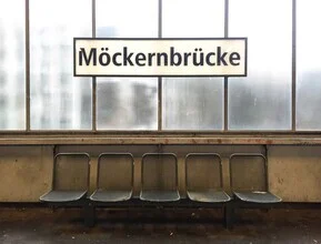 Photo art by Claudio Galamini: U-Bahn station Möckernbrücke in Kreuzberg