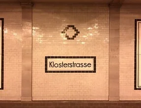 Photo art by Claudio Galamini: U-Bahn station Klosterstraße in Berlin Mitte