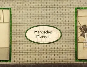 Photo art by Claudio Galamini: U-Bahn station Märkisches Museum in Berlin