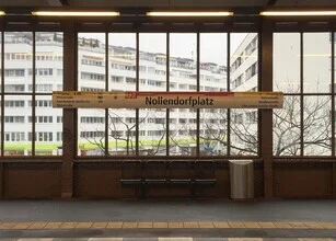 Photo art by Claudio Galamini: view of Nollendorfplatz subway station in Schöneberg