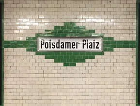 Photo art by Claudio Galamini: subway station Potsdamer Platz in Berlin, calm ambiance
