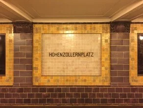 Photo art by Claudio Galamini: serene view of Hohenzollernplatz subway station