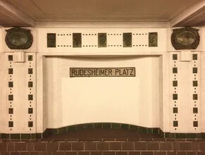 Photo art by Claudio Galamini: U-Bahnhof Rüdesheimer Platz with a calm atmosphere