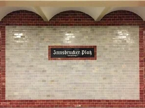 Photo art by Claudio Galamini: Underground station Innsbrucker Platz in Berlin