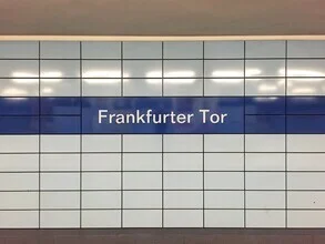 Photo art by Claudio Galamini: Frankfurter Tor subway station with a calm atmosphere
